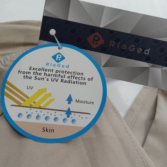 RlaGed Pants Capri Activewear Stretch UPF 50 Zippered Pockets Drawstring Small - Picture 16 of 16